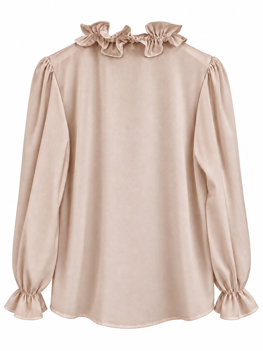 Bella Ruffle Blouse | Nude