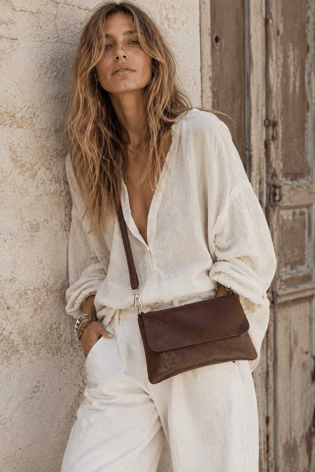 The Austin Vintage Leather Bag | Brown