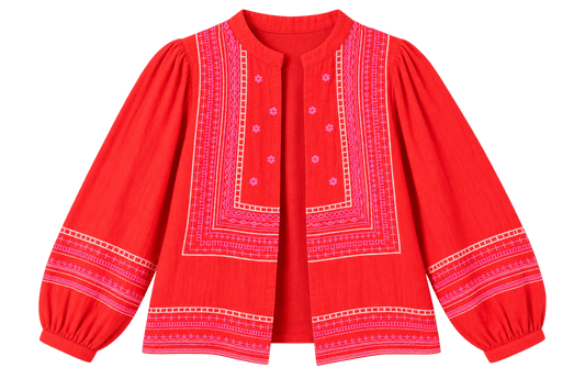 The Folk Jacket | Red