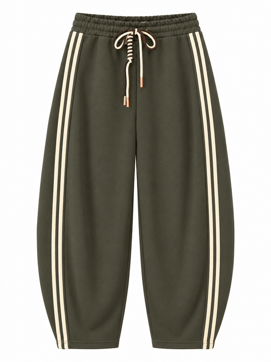 Smith Barrel Joggers | Khaki & Ivory