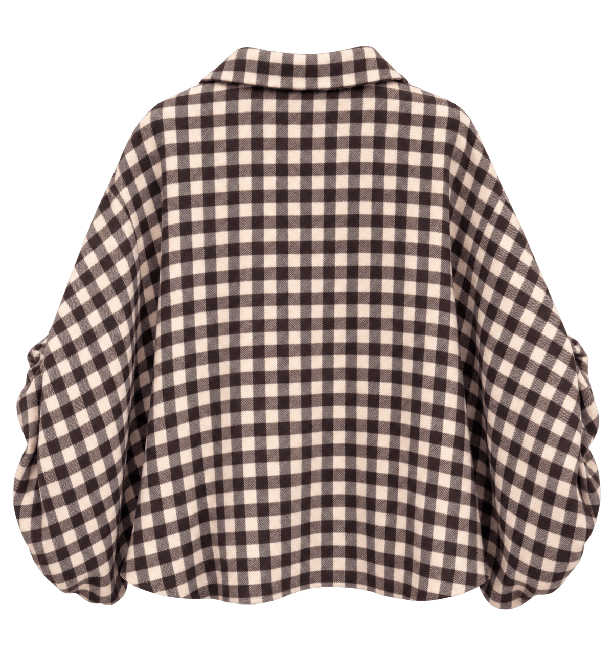 Jackson Plaid Bubble Sleeve Shirt | Chocolate & Biscuit
