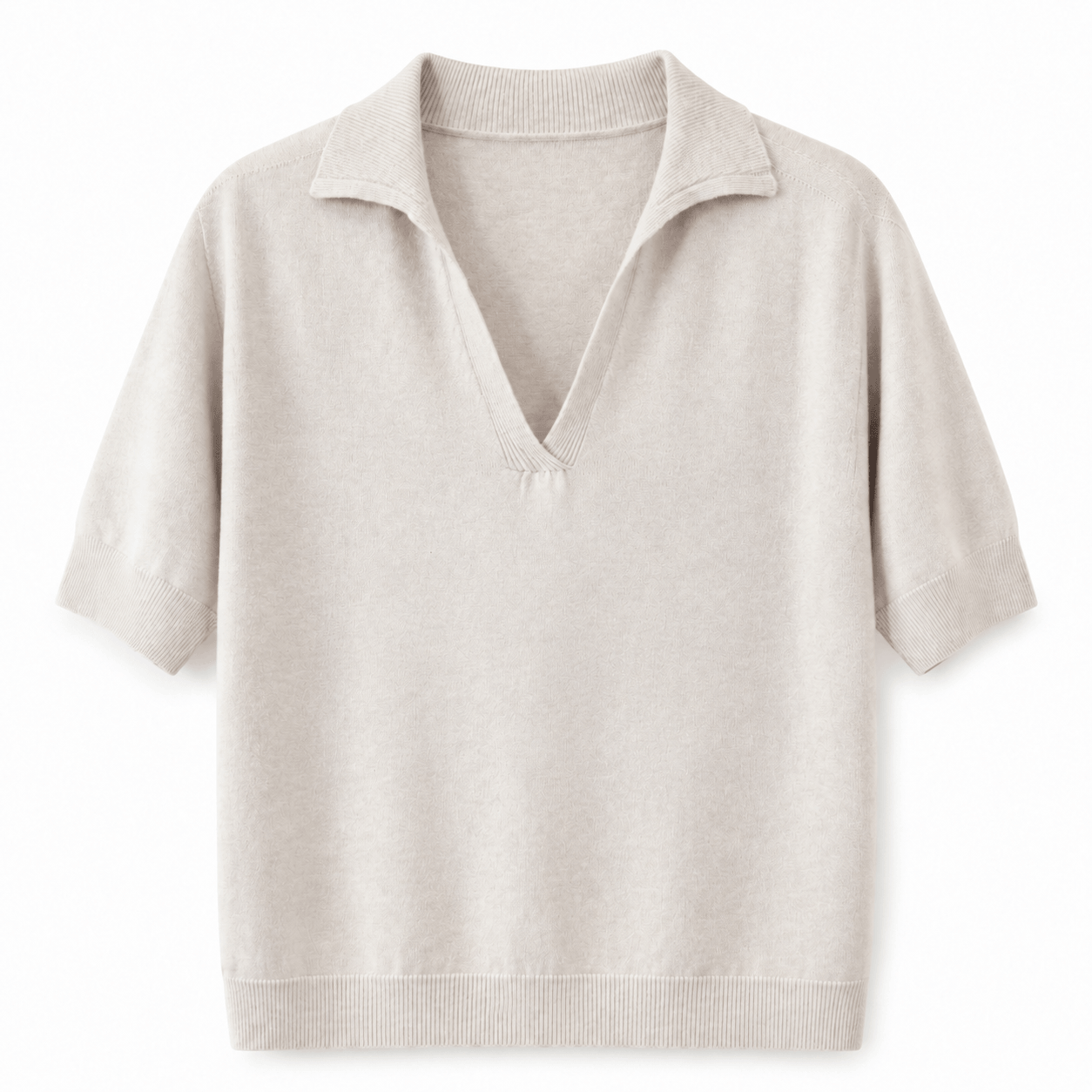 Varley Polo Knit | Oatmeal