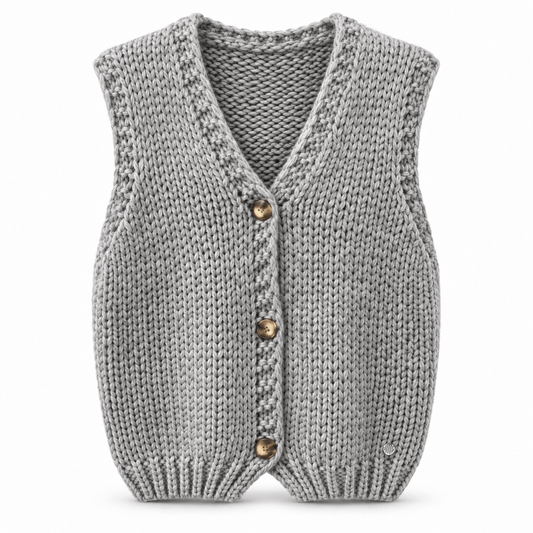 The Freja Chunky Gilet | Grey