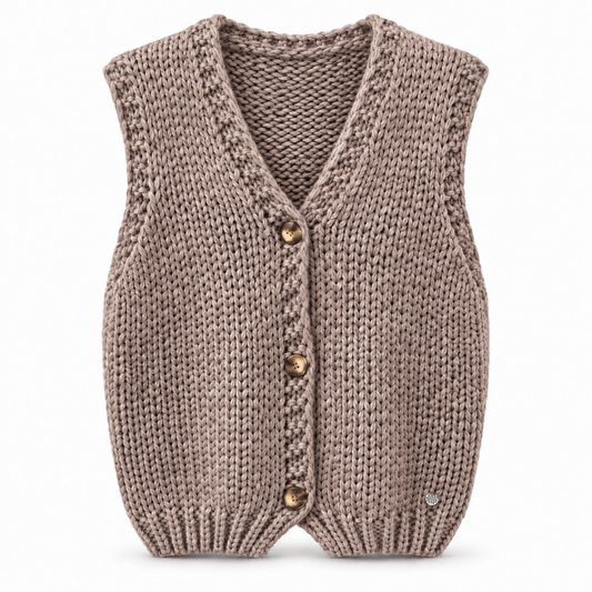 The Freja Chunky Gilet | Taupe