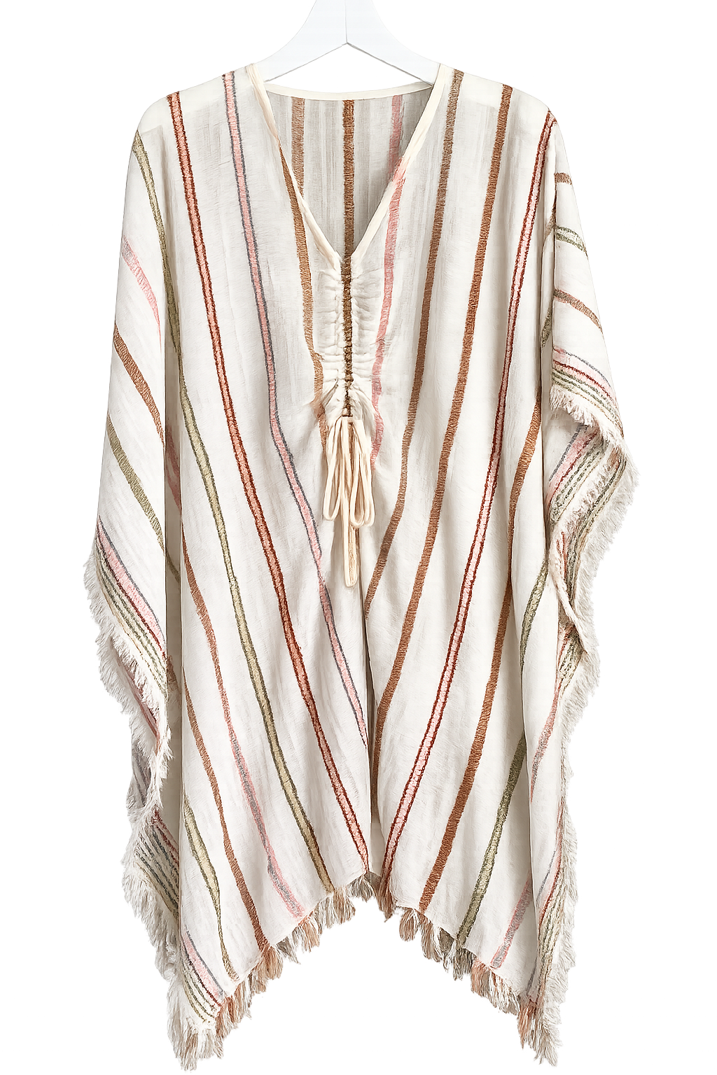 Coconut Bay Kaftan | Sand Stripes