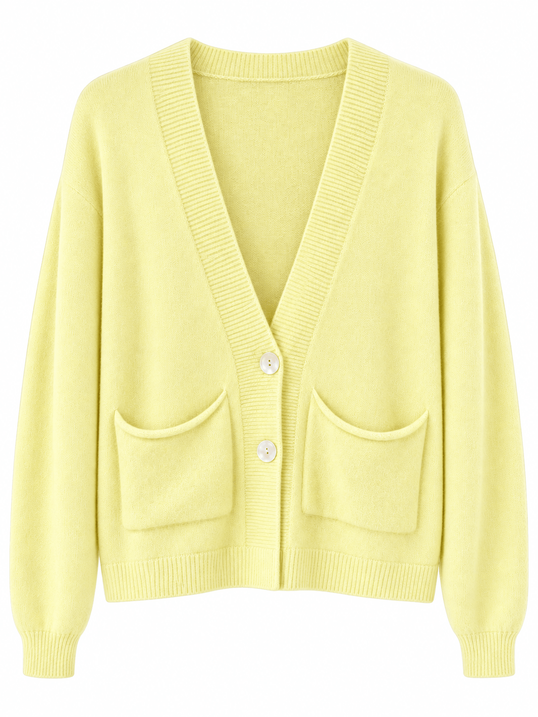The Papa Cardigan | Pale Yellow