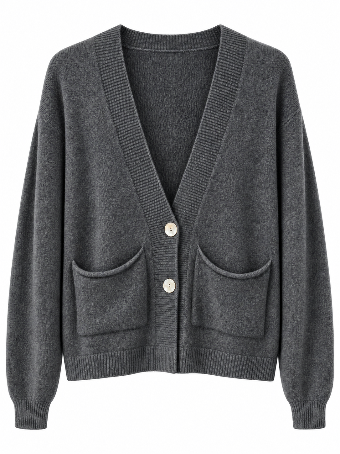 The Papa Cardigan | Charcoal