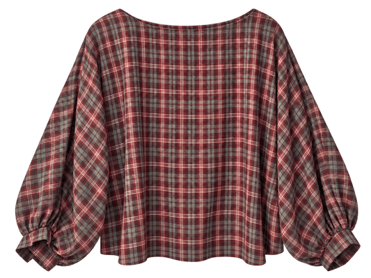 Mulberry Check Top