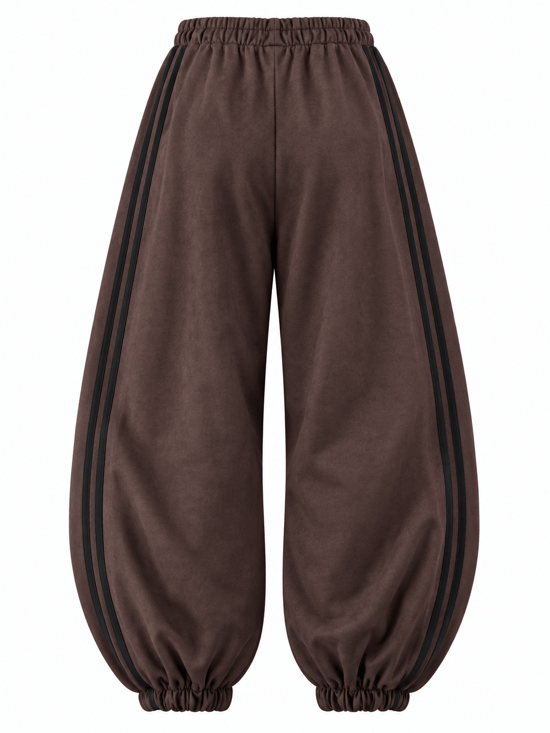 Blake Suedette Barrel Joggers | Chocolate