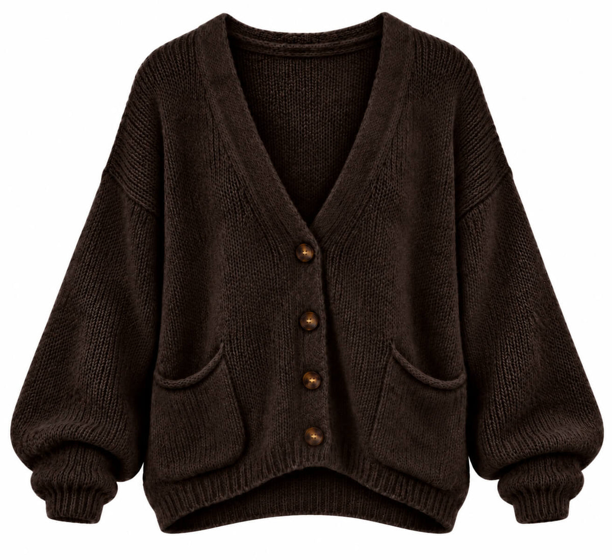 Fleur Cardigan | Dark Chocolate