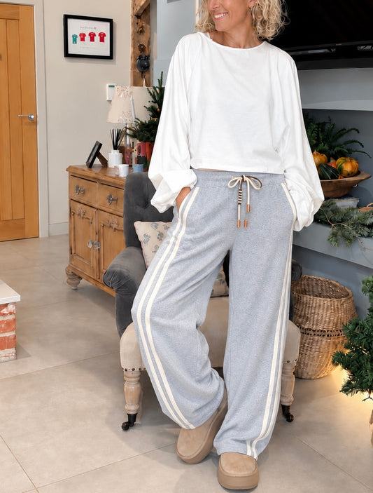 Smith Barrel Joggers | Grey & Ivory