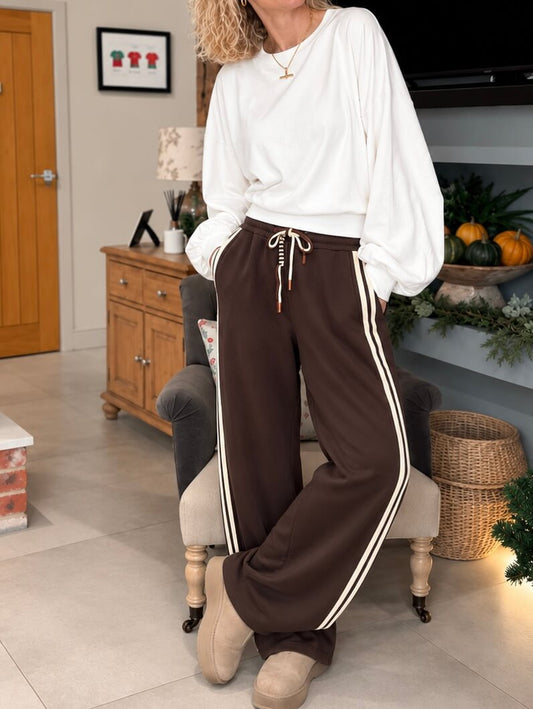 Smith Barrel Joggers | Chocolate & Cream