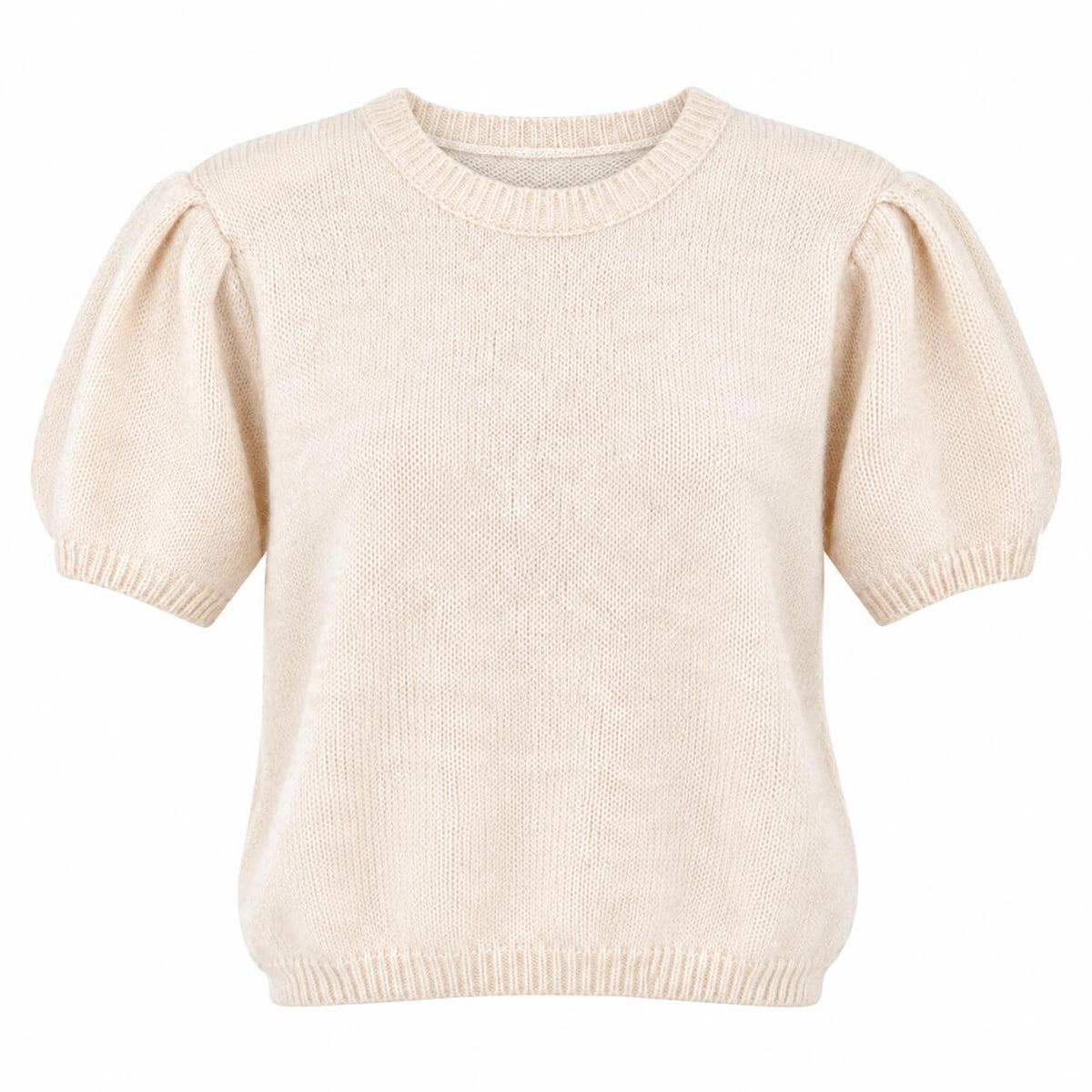 Liliana Puff Sleeve Knit | Cream
