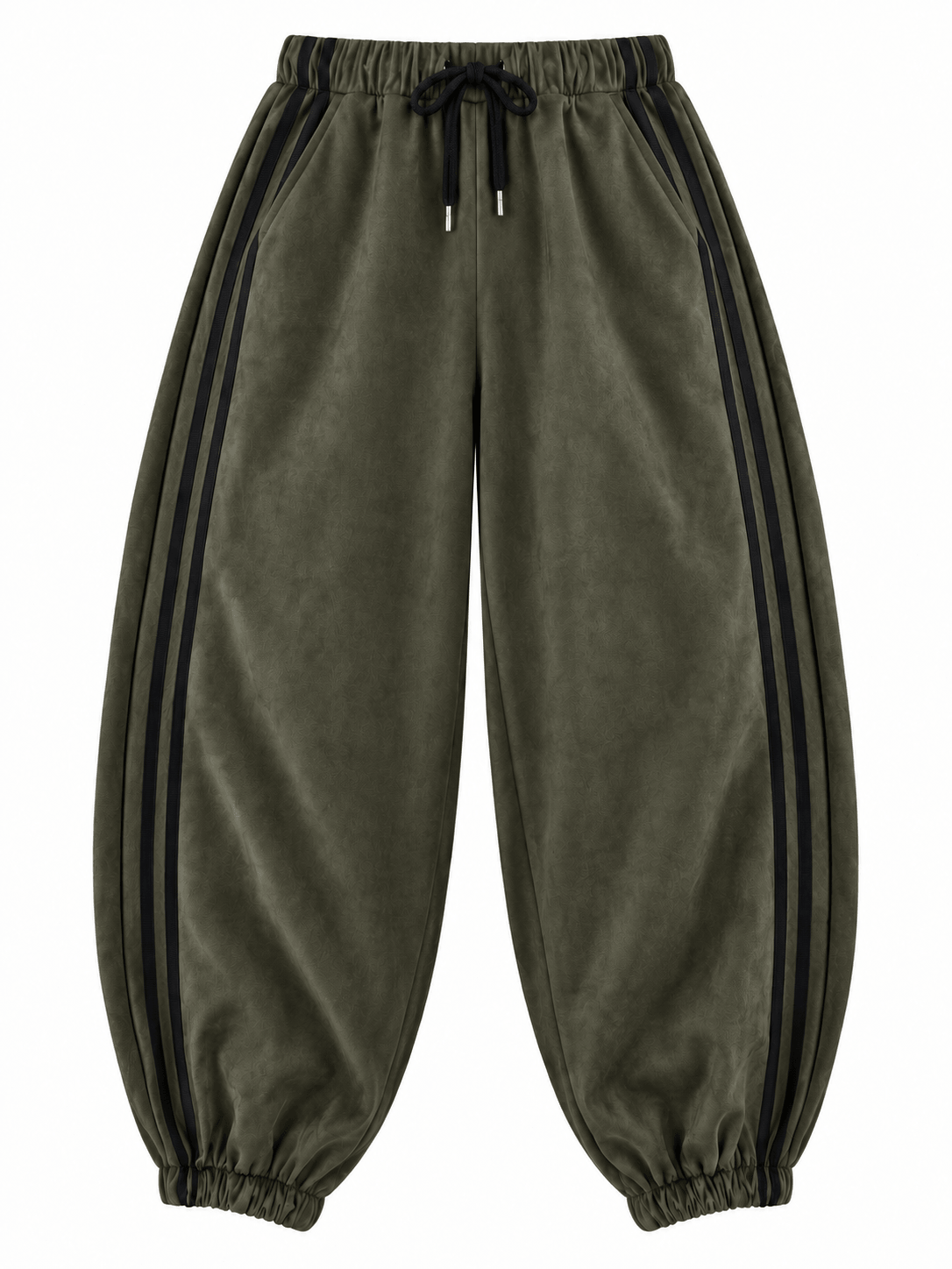 Blake Suedette Barrel Joggers | Khaki