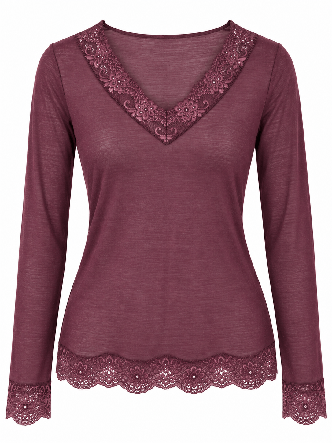 The Lace Cashmere Blend Body Hug | Mulberry