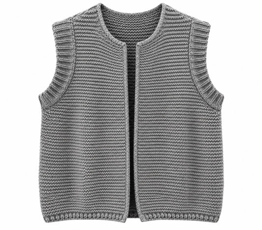 Mia Knitted Gilet | Grey