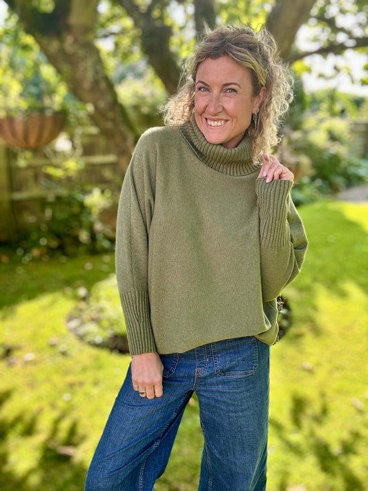 Arabella  Roll Neck | Olive