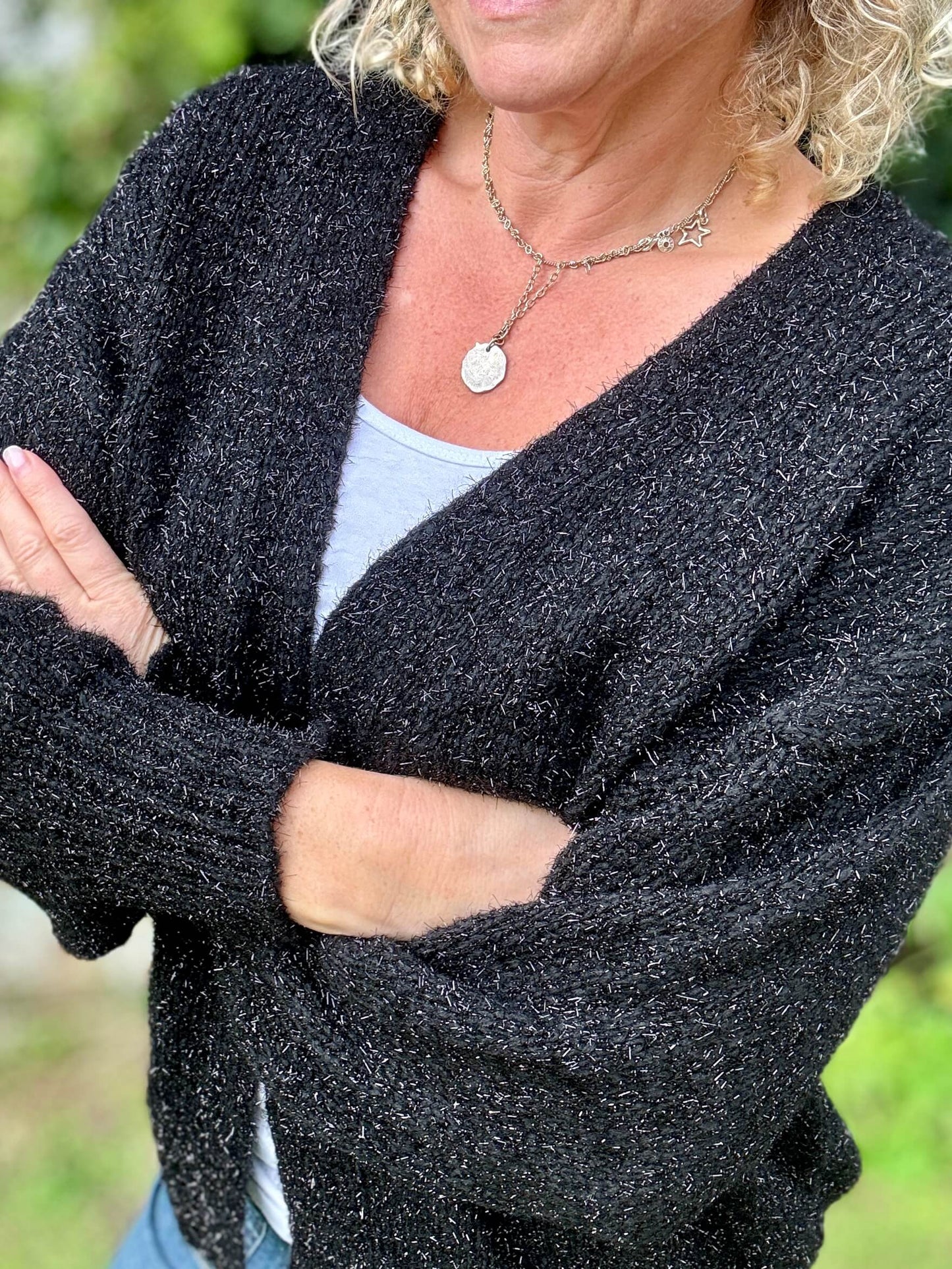 Black Stella Cardigan