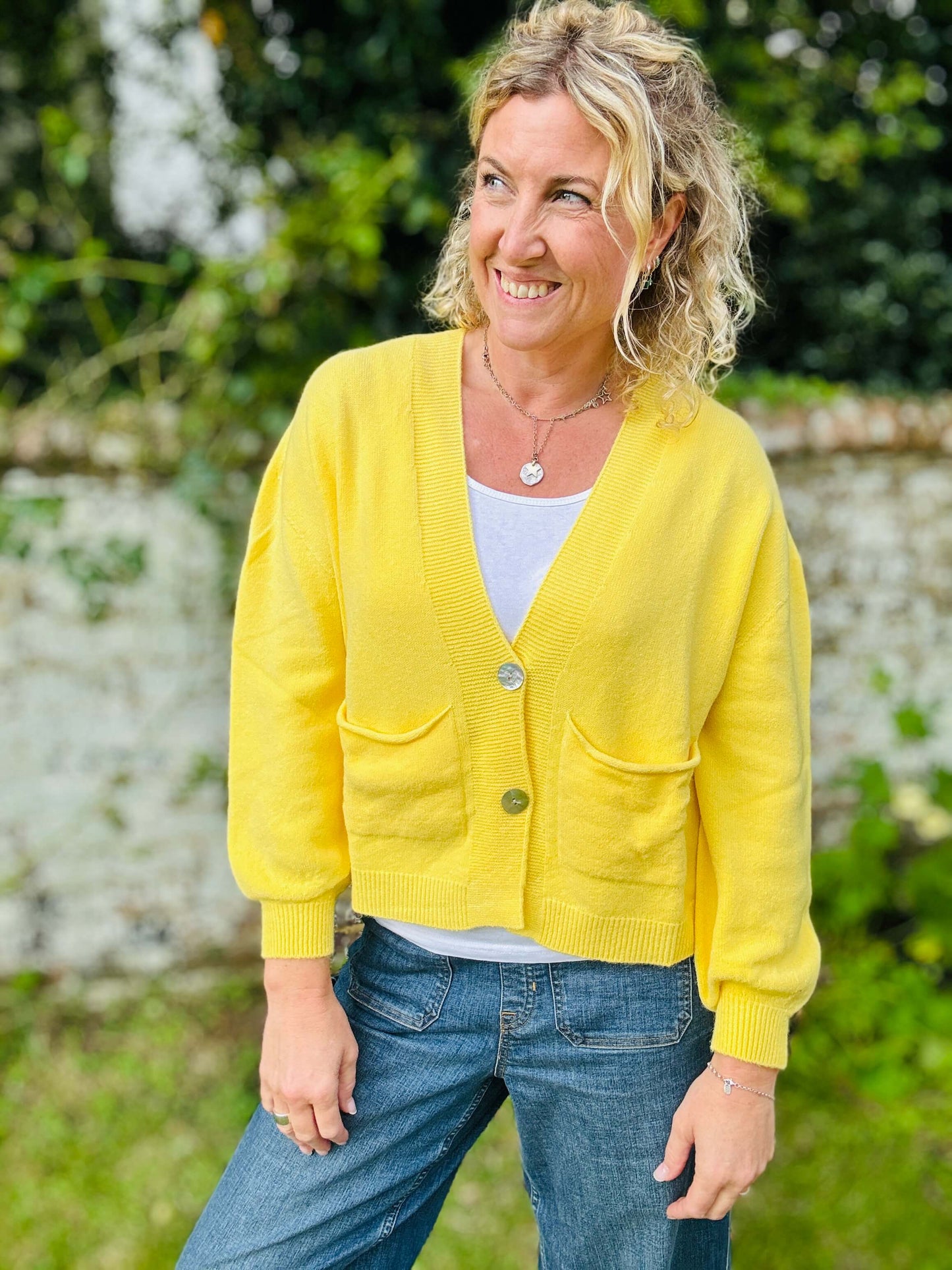 The Papa Cardigan | Sunshine Yellow