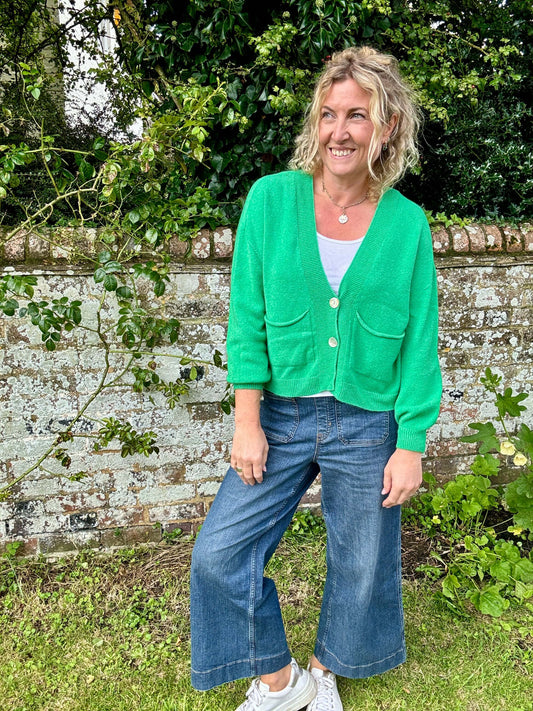 The Papa Cardigan | Spring Green