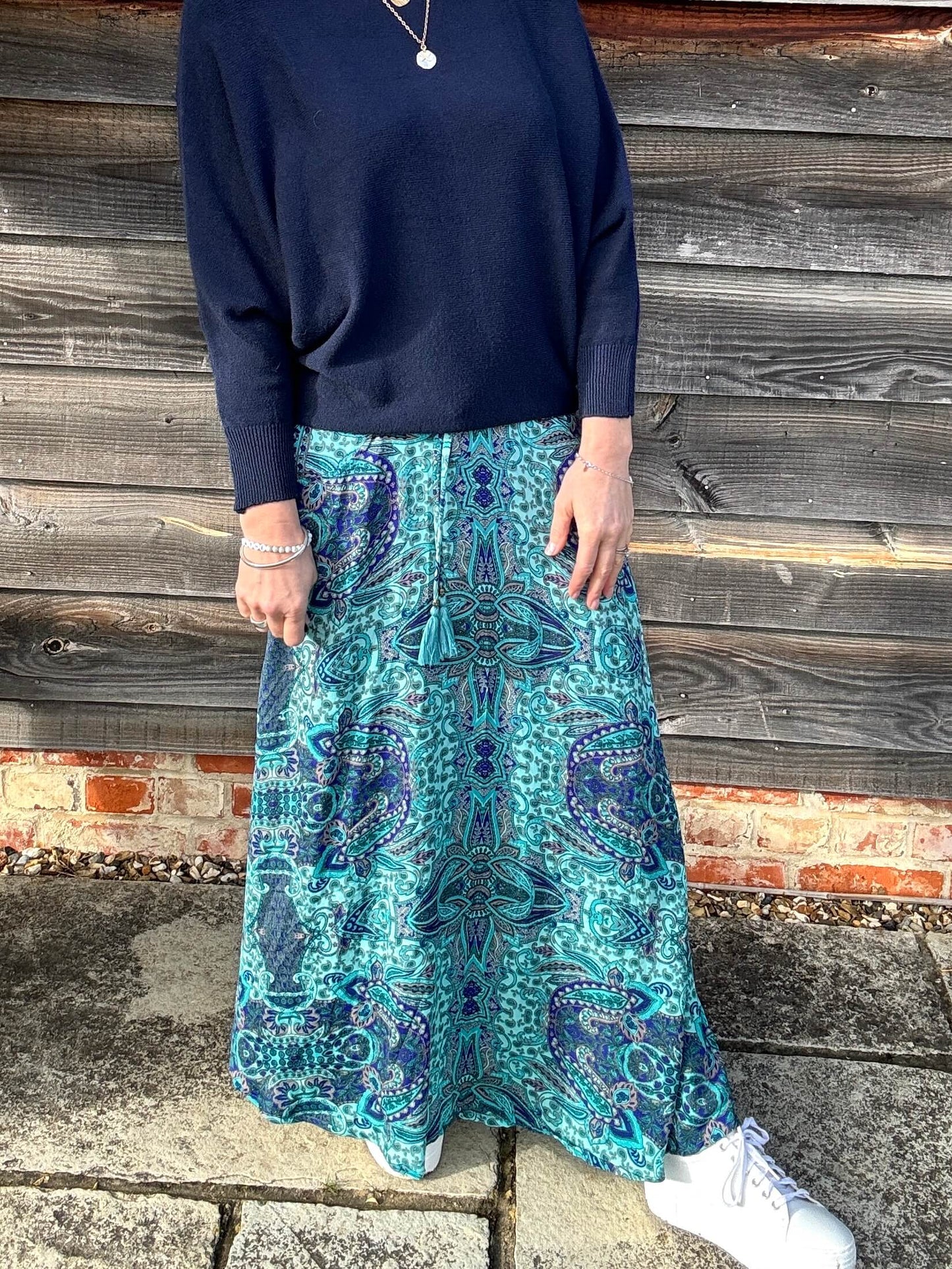 Joss Maxi Skirt | Egyptian Turquoise