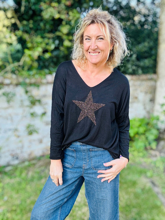 Stella Star Top | Black