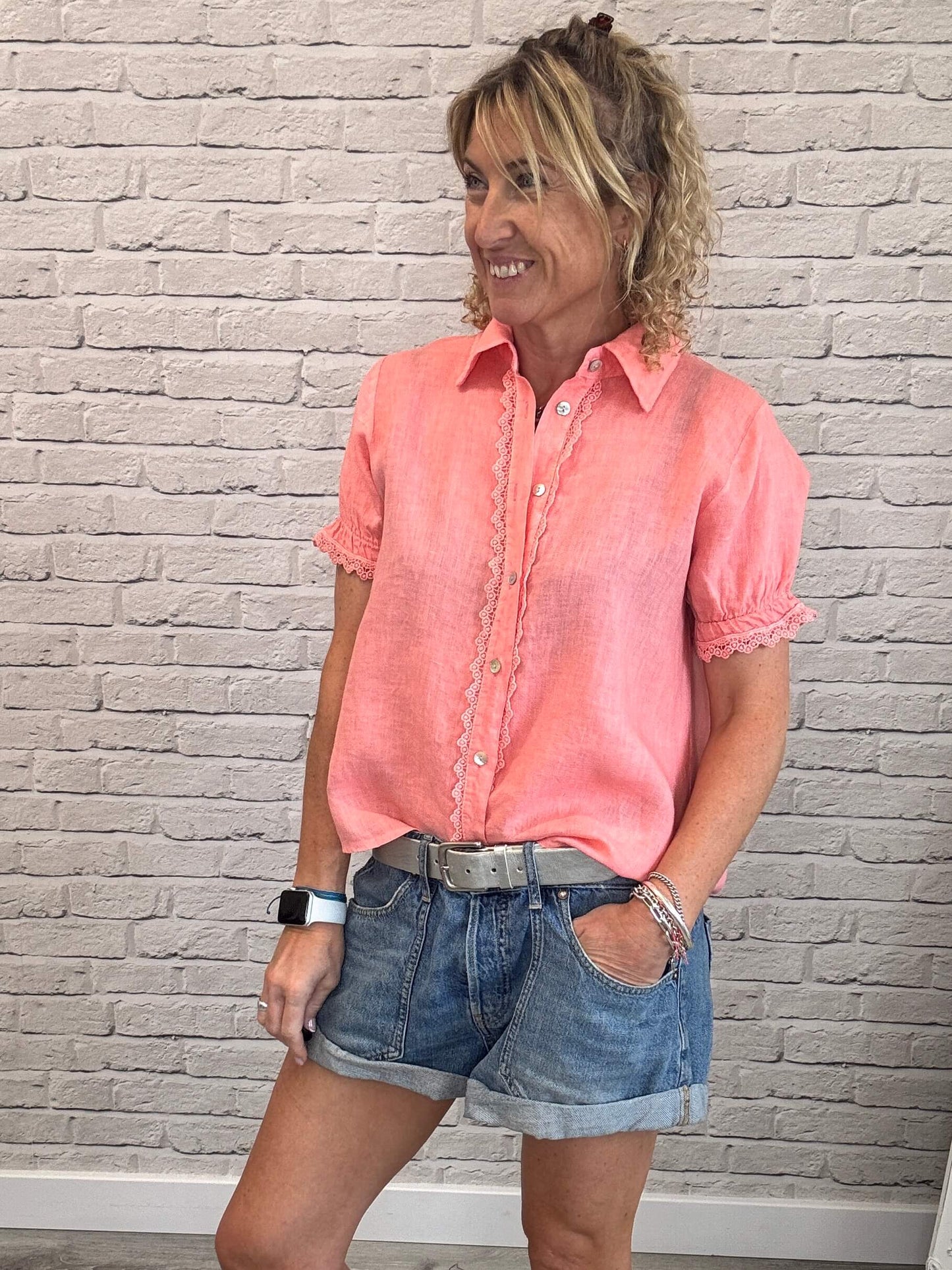 Lottie Blouse | Coral