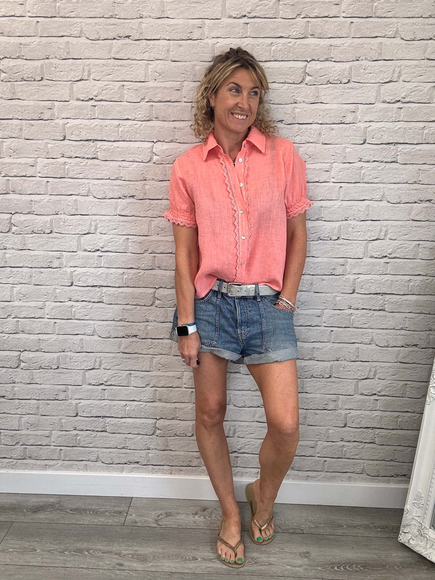 Lottie Blouse | Coral