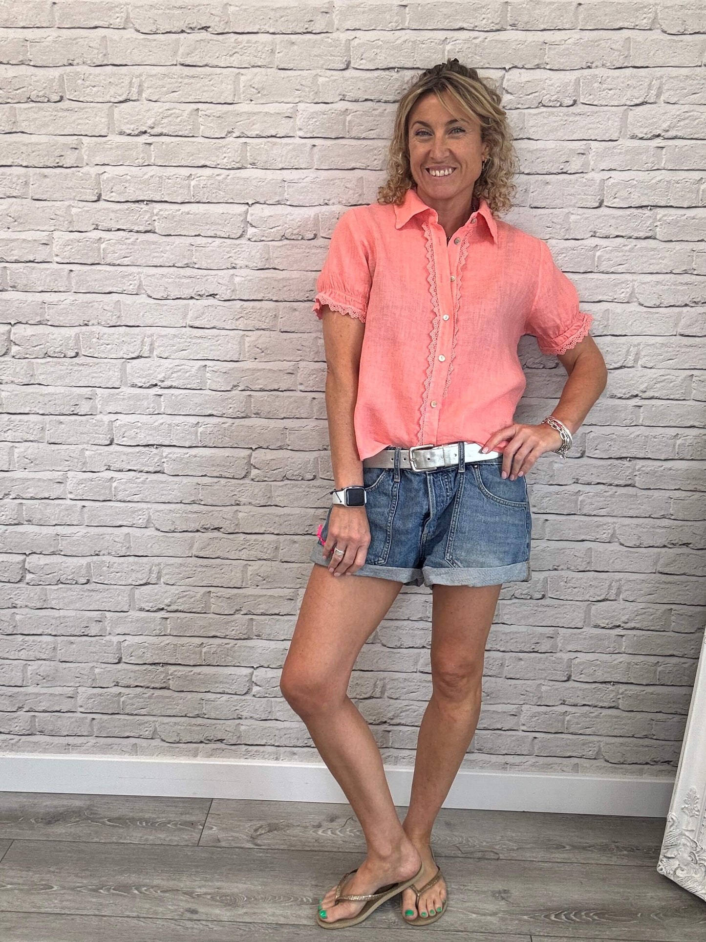 Lottie Blouse | Coral