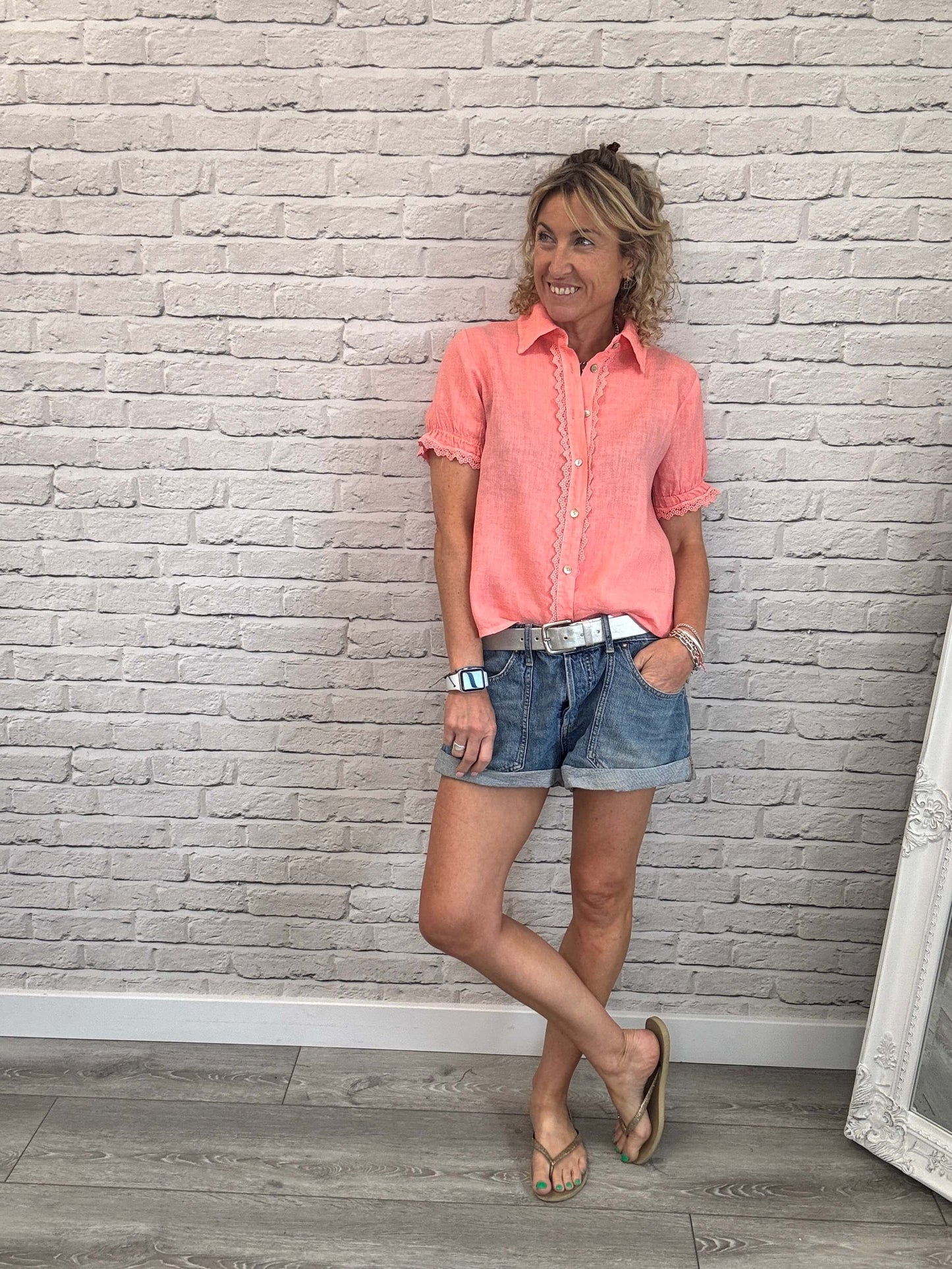 Lottie Blouse | Coral