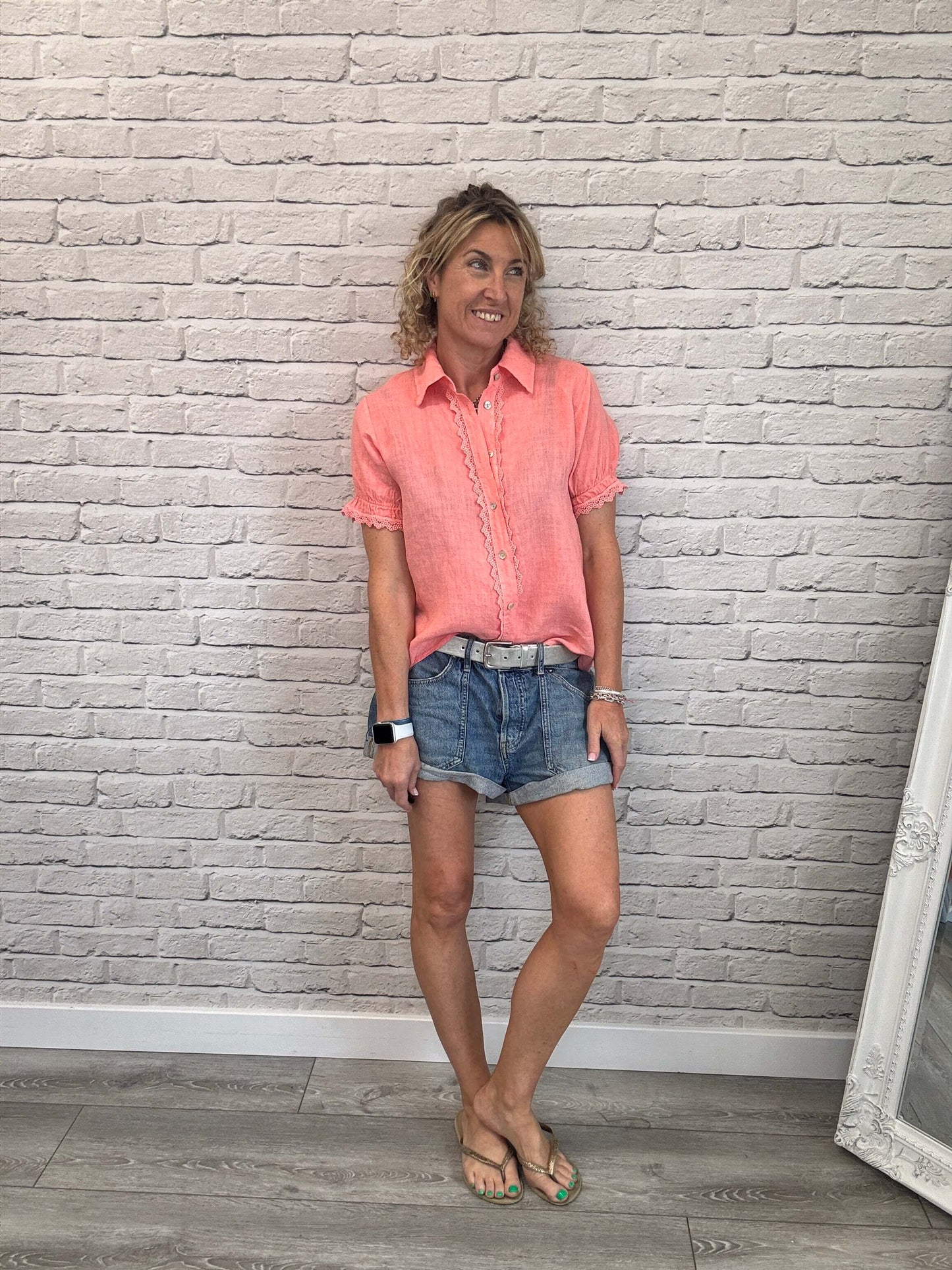 Lottie Blouse | Coral