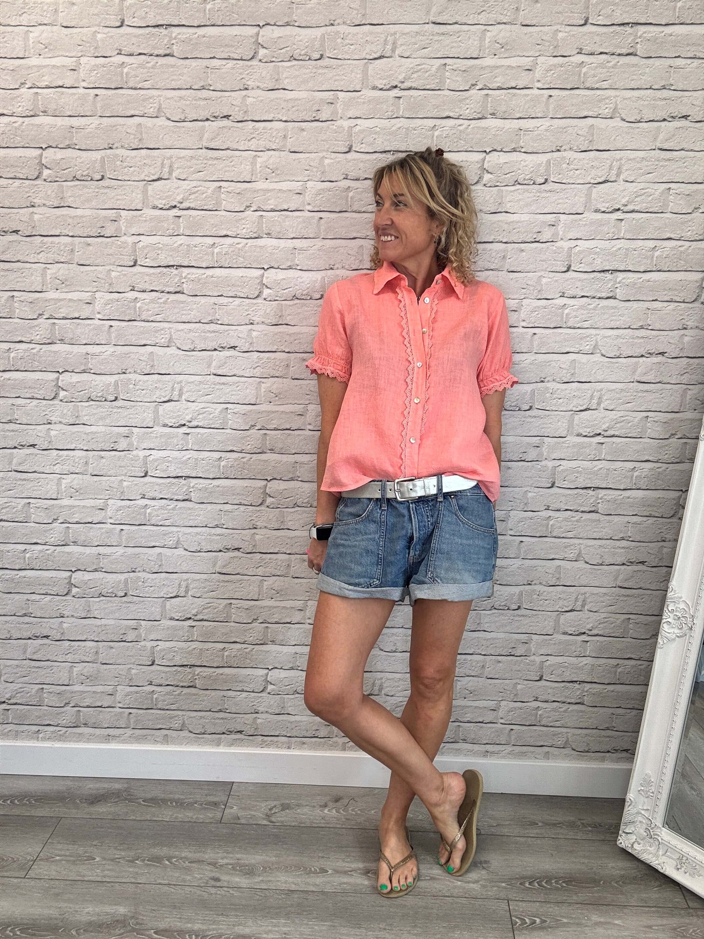 Lottie Blouse | Coral