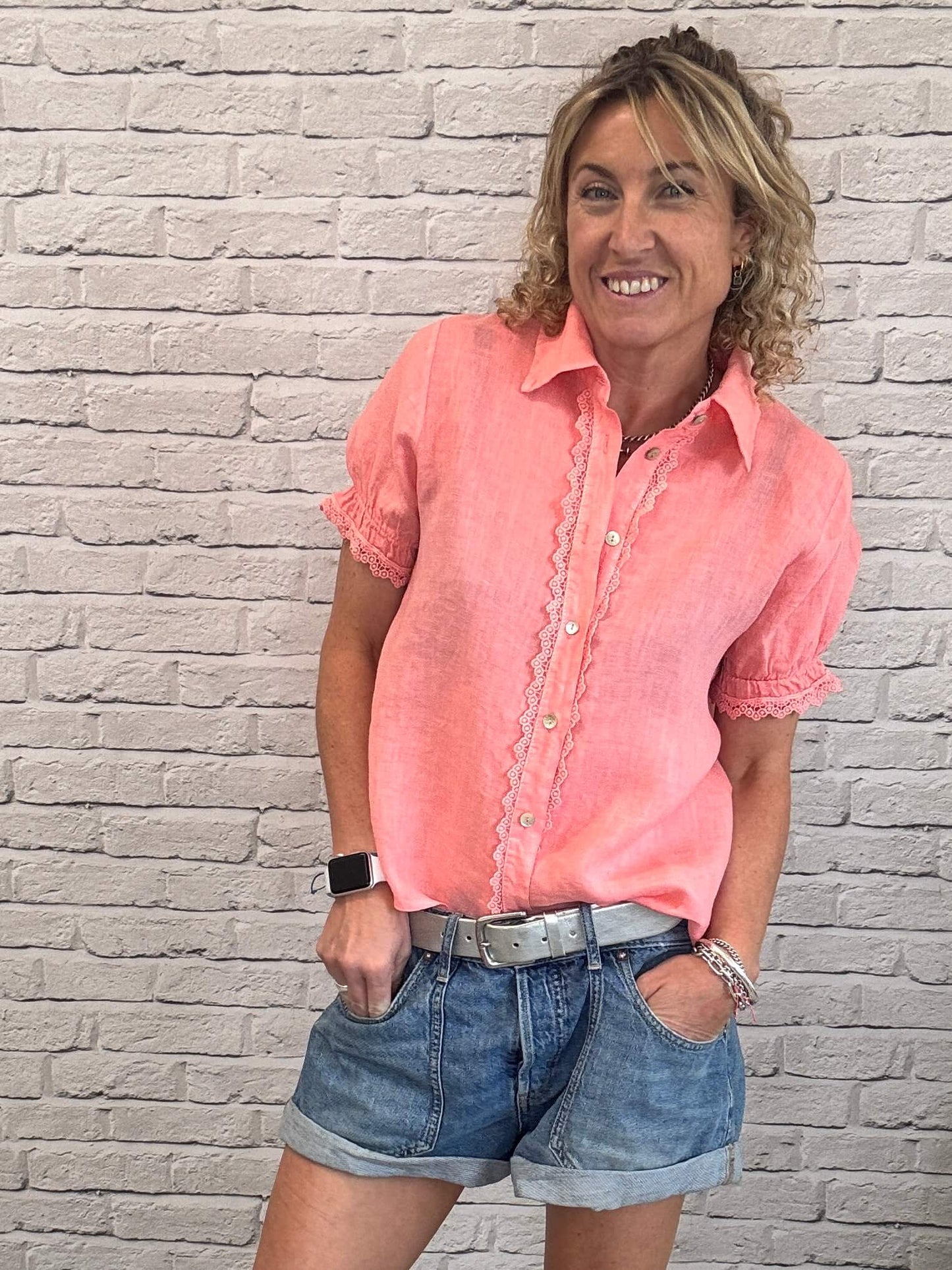 Lottie Blouse | Coral