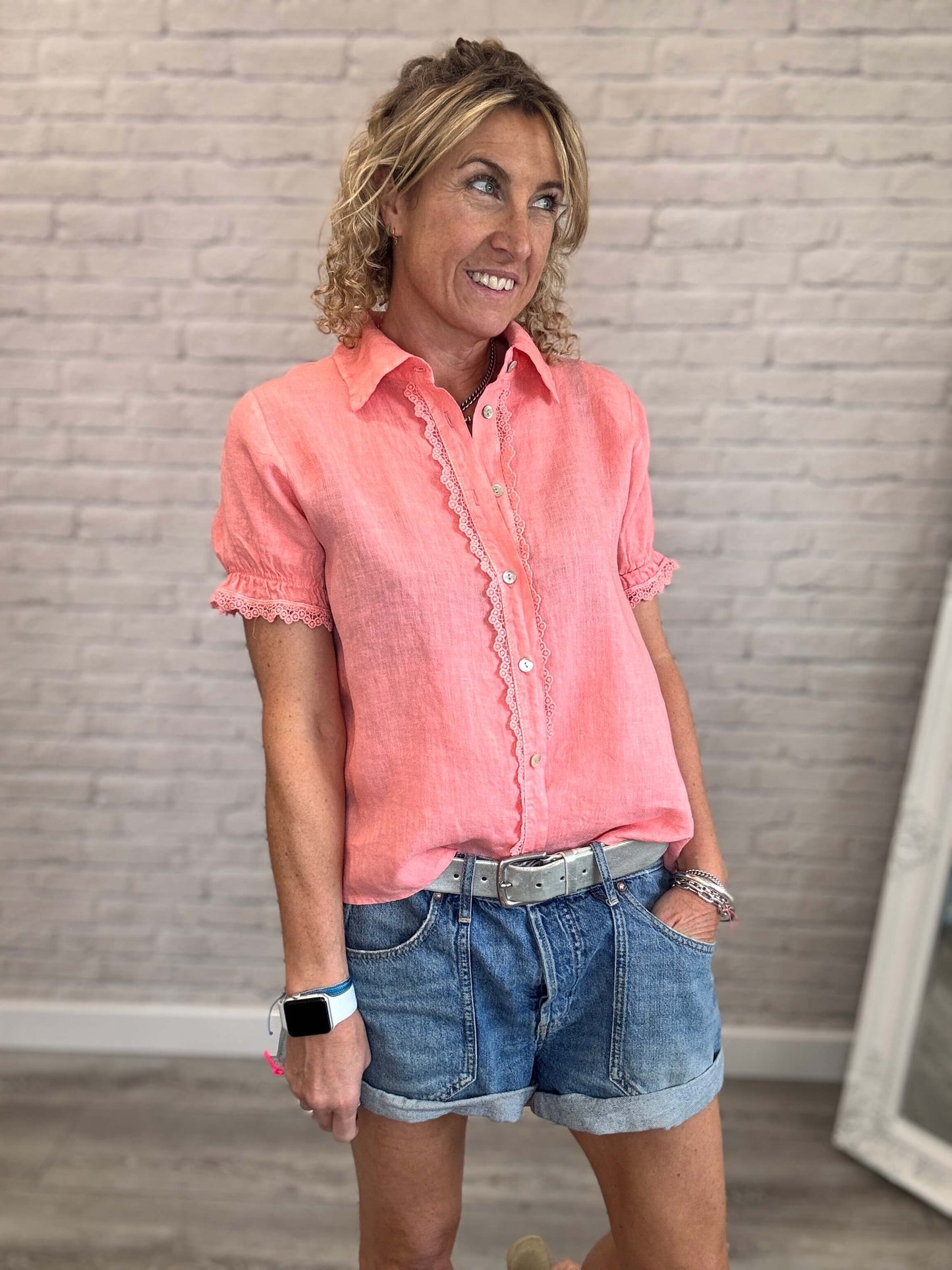 Lottie Blouse | Coral