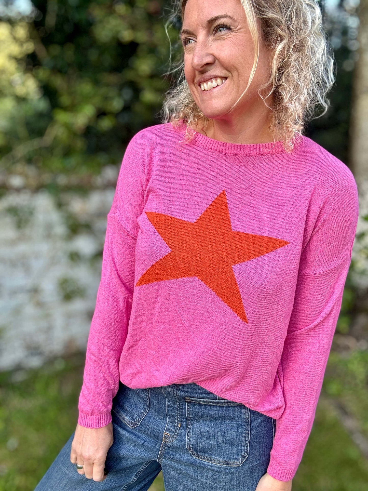 Stella Jumper | Pink/Red