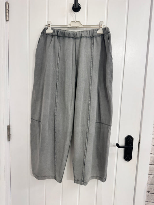 Suzy D Barrel Pants - Stonewashed Grey