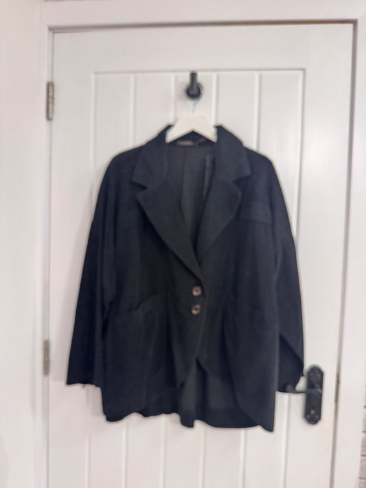 Black Needle Cord Blazer