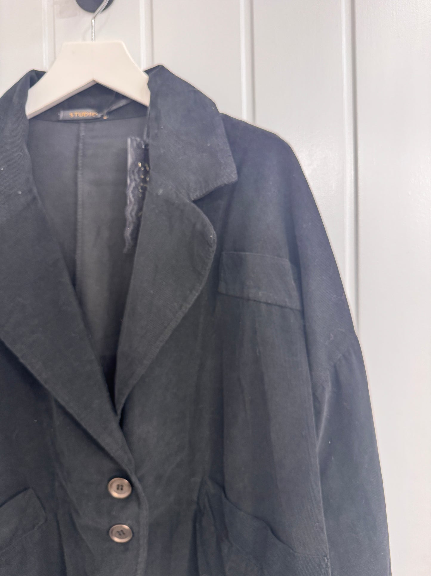 Black Needle Cord Blazer