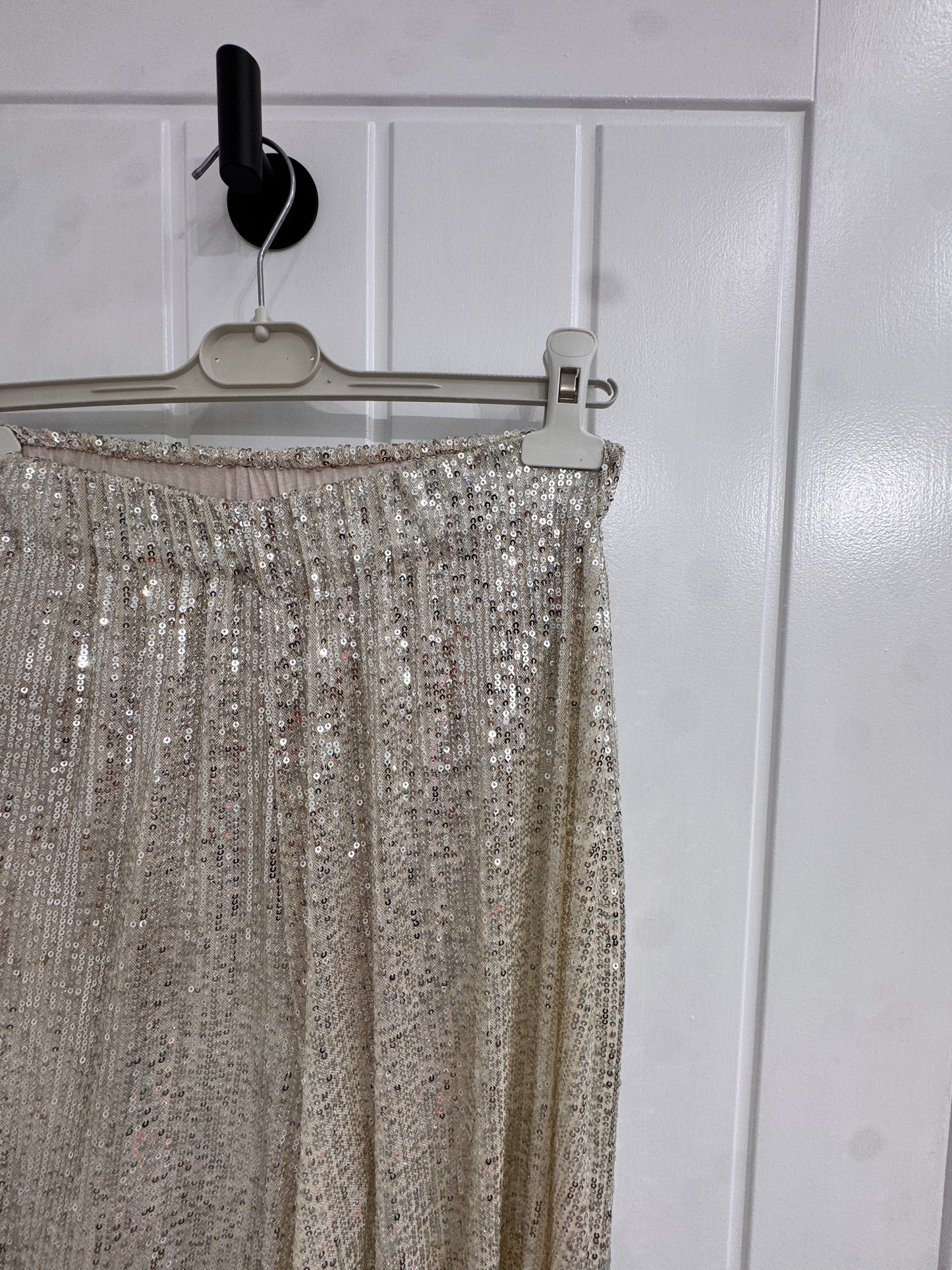 Sequin Wide Leg Trousers