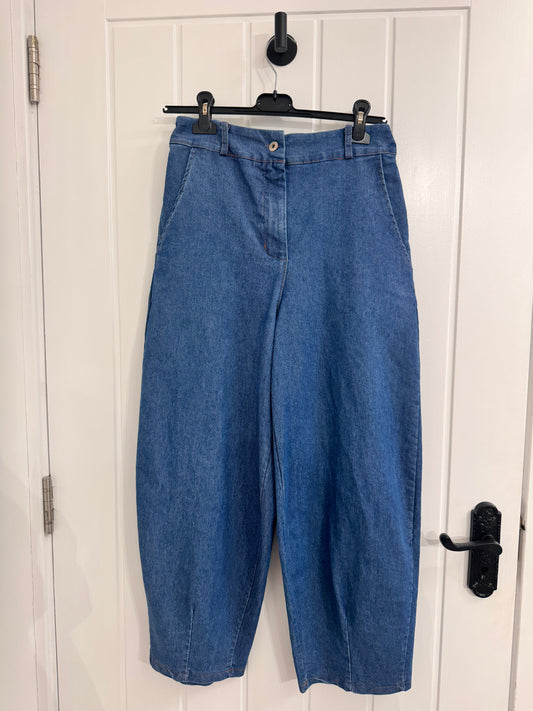 Denim Barrel Pants