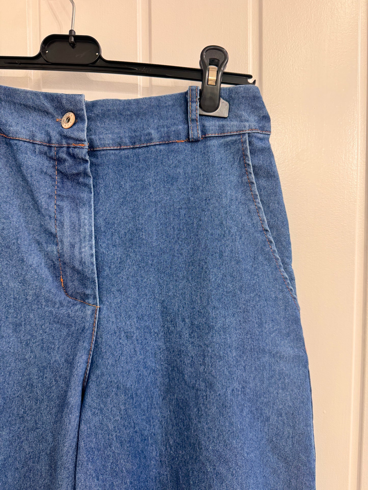 Denim Barrel Pants