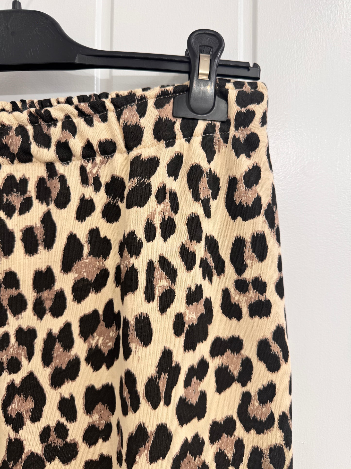 Leopard Wide Leg Joggers