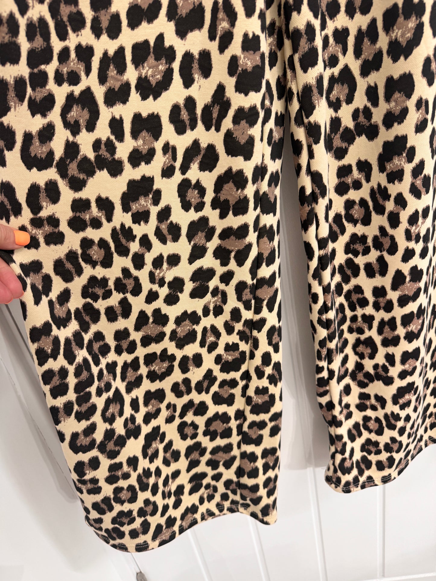 Leopard Wide Leg Joggers