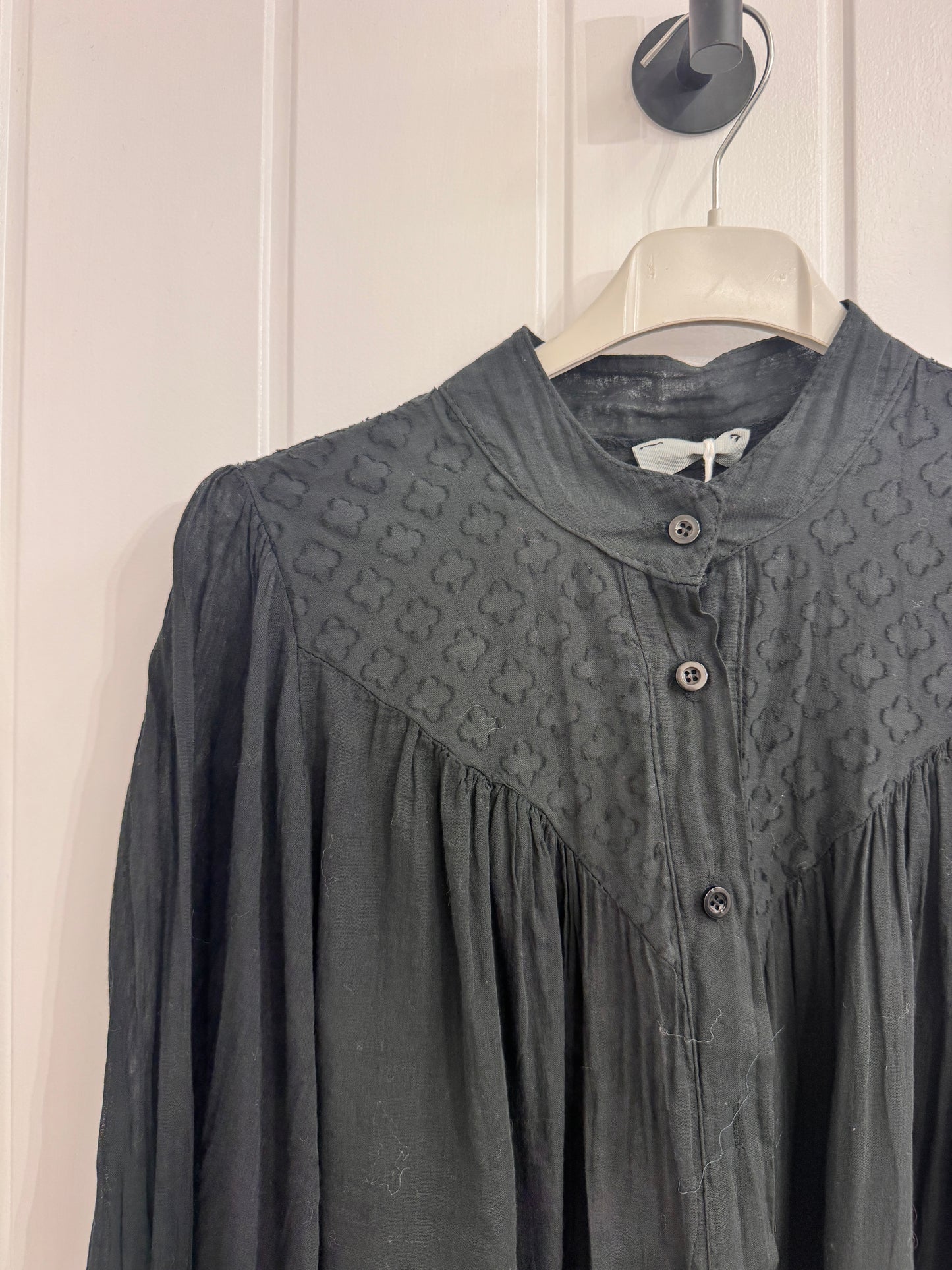 Black Cotton Blouse