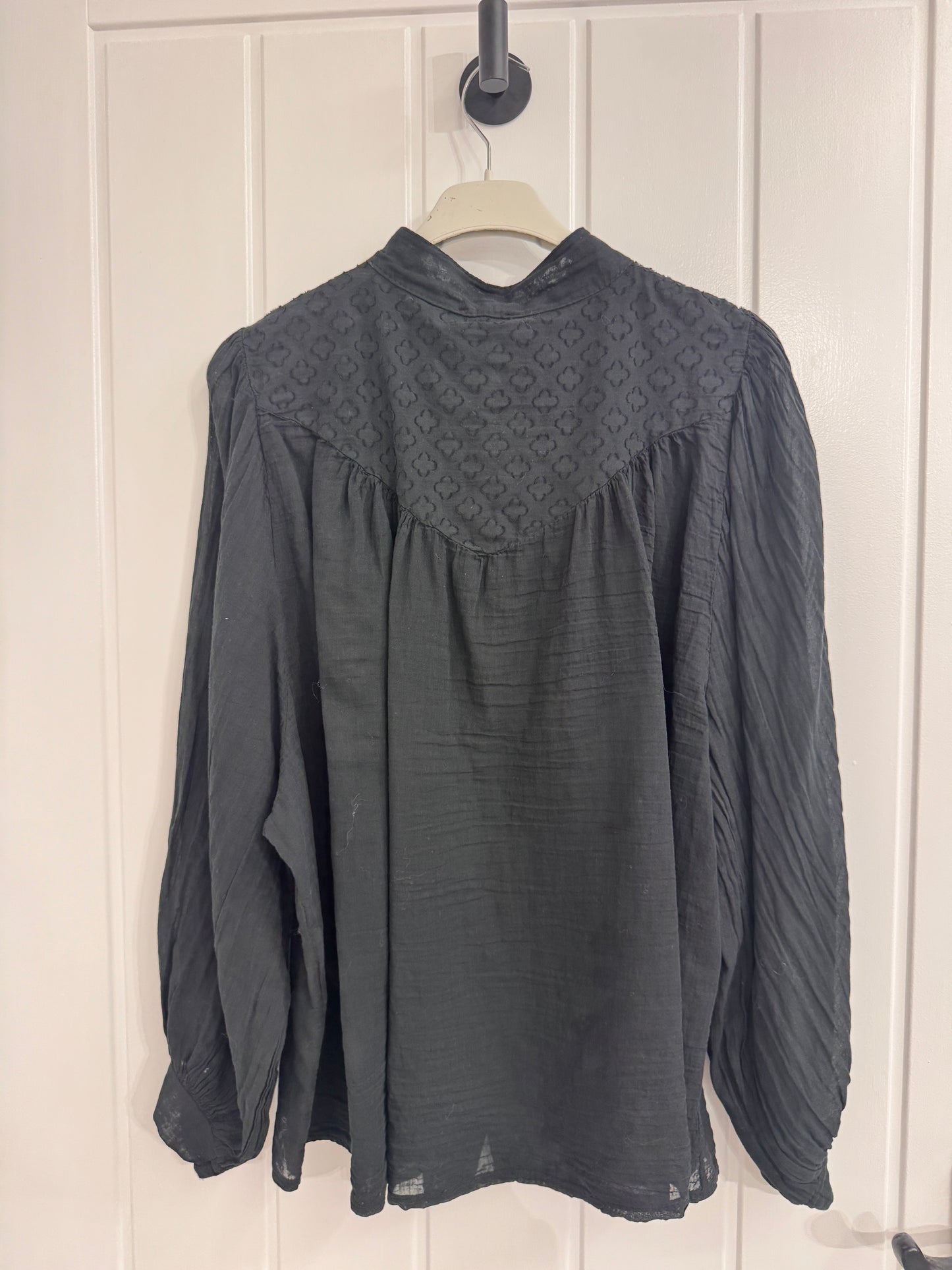Black Cotton Blouse