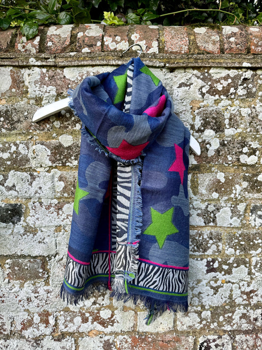 Zebra Stars Scarf