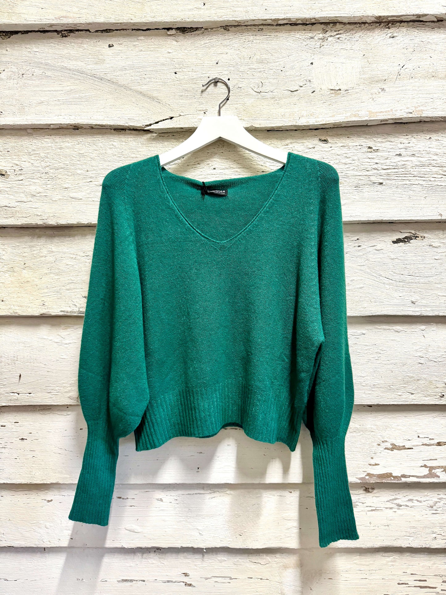 Seattle Balloon Sleeve Sweater | Green