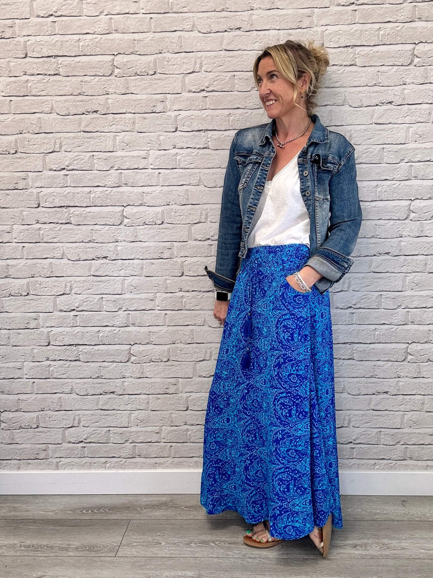 Joss Skirt | Cobalt Blue Mix