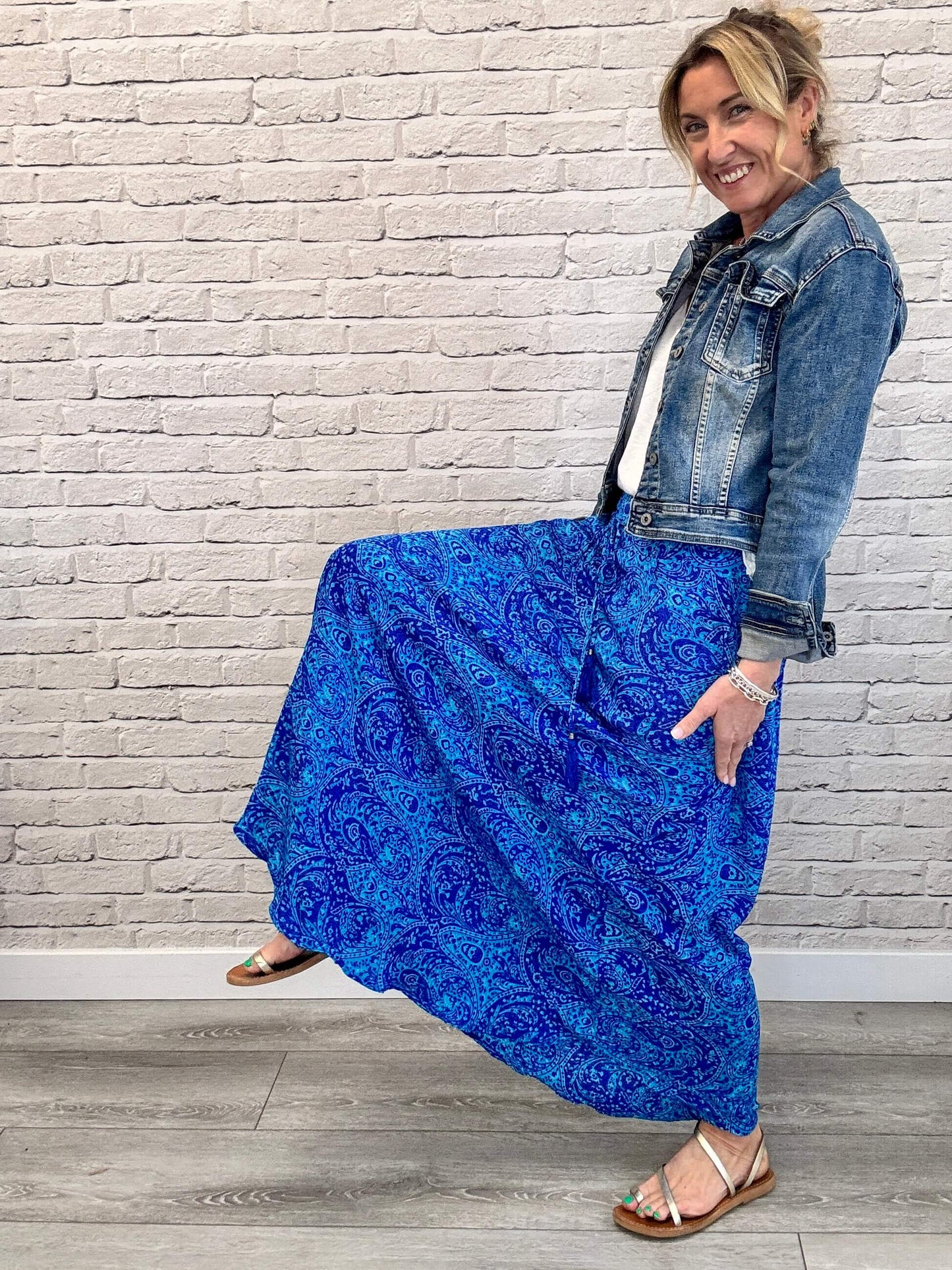 Joss Skirt | Cobalt Blue Mix