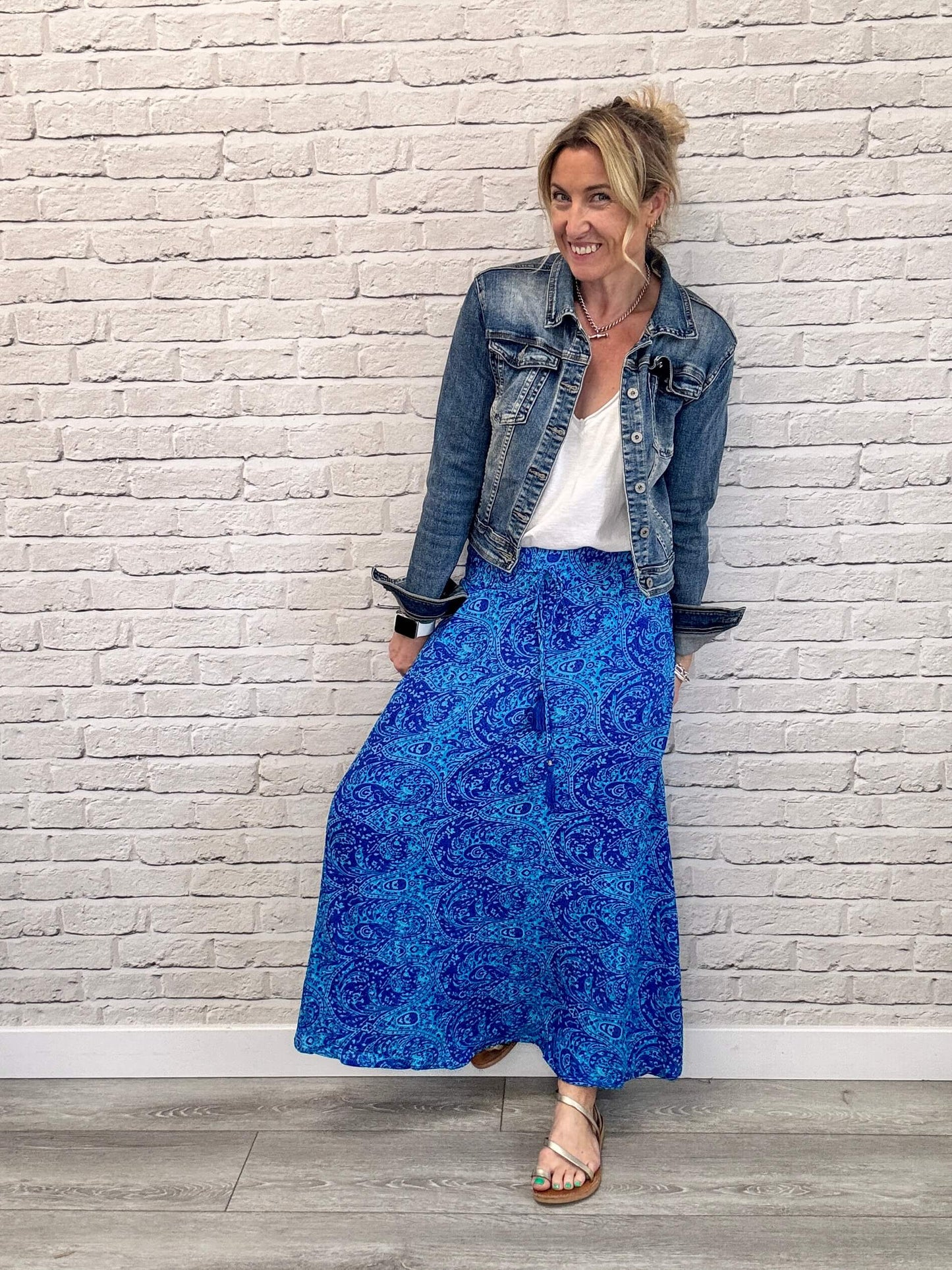 Joss Skirt | Cobalt Blue Mix